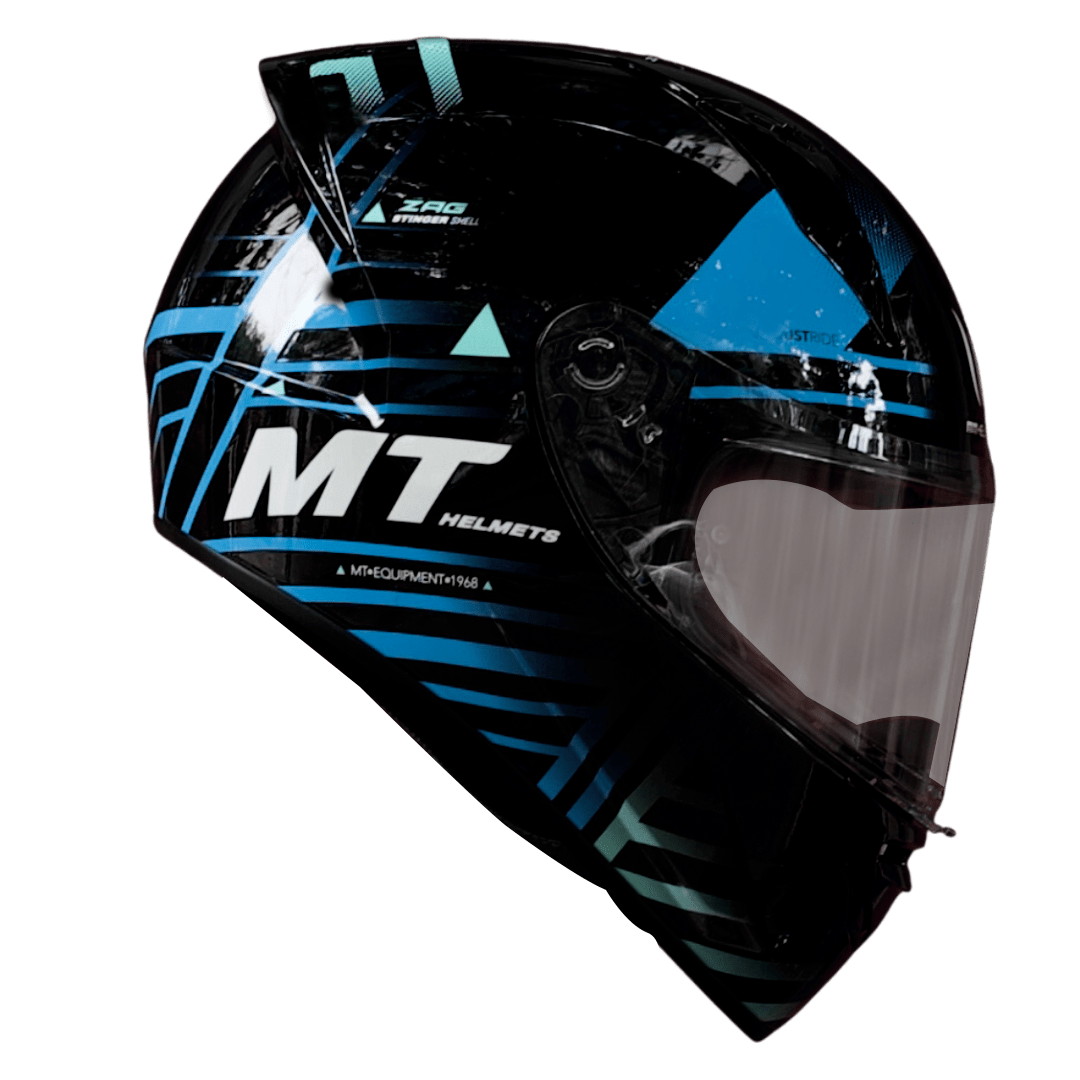MT Stinger ZAG Helmets – Glossy Blue Black