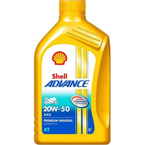 Shell Advance AX5  20W-50 Premium Mineral Engine Oil 1L