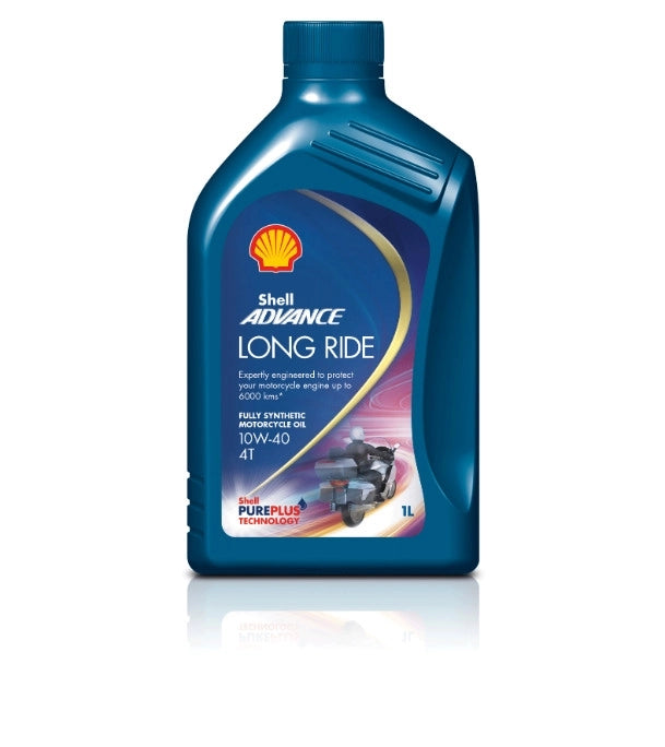 Shell Advance Long Ride 10W-40  Synthetic Engine Oil 1L