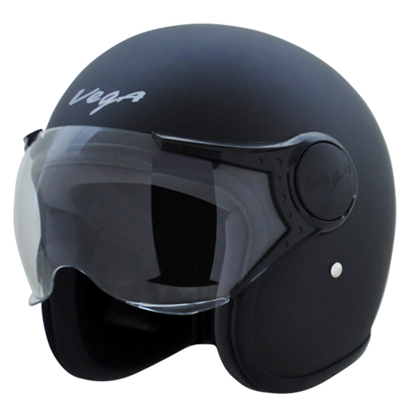 Vega Jet Dull Black Helmet
